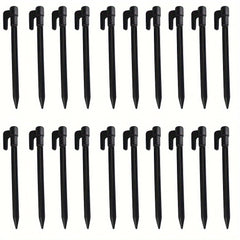 20PCS Plastic Tent Pegs Nail Camping Stakes Windproof Beach Mat Nails