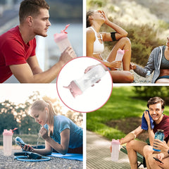 500ml Protein Powder Shaker Bottle with Mixing Ball for Fitness Workout