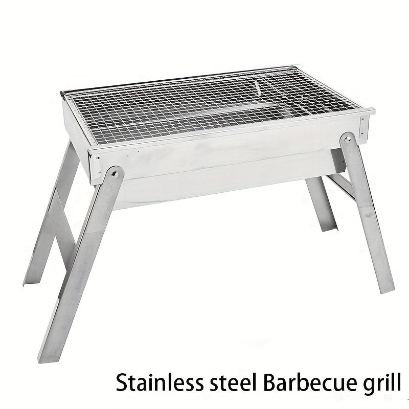 Portable Charcoal Grill for Camping Hiking Picnics - Folding BBQ Grill