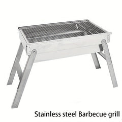 Portable Charcoal Grill for Camping Hiking Picnics - Folding BBQ Grill