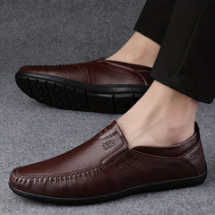 Men's Moc Toe Loafer Shoes Non Slip