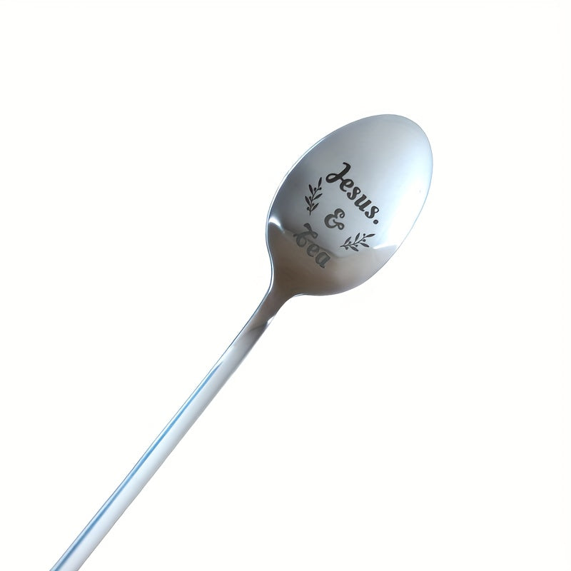 Jesus And Tea Spoon Engraved Stainless Steel Gift