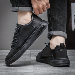 Men's Smart Casual Dress Shoes Lace-Up Anti-Skid Flat Driving Shoes