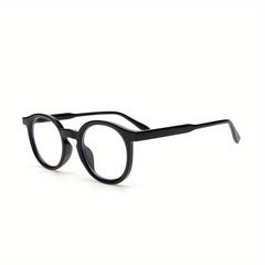 Round Frame Clear Lens Glasses Anti Light Stylish Eyewear