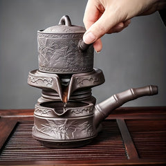 Ceramic Kung Fu Tea Set Home Automatic Tea Service Gift