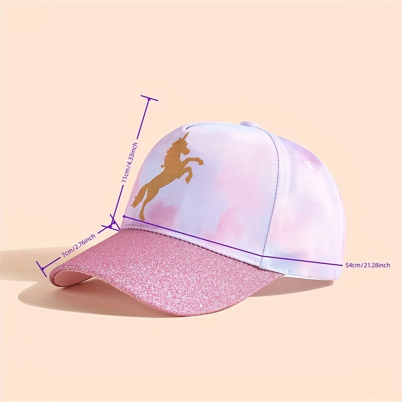 Unicorn Baseball Cap Sunshade Hat for Kids