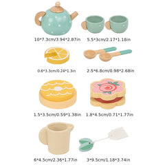Kids Wooden Dessert Shop Tea Set, 15pcs