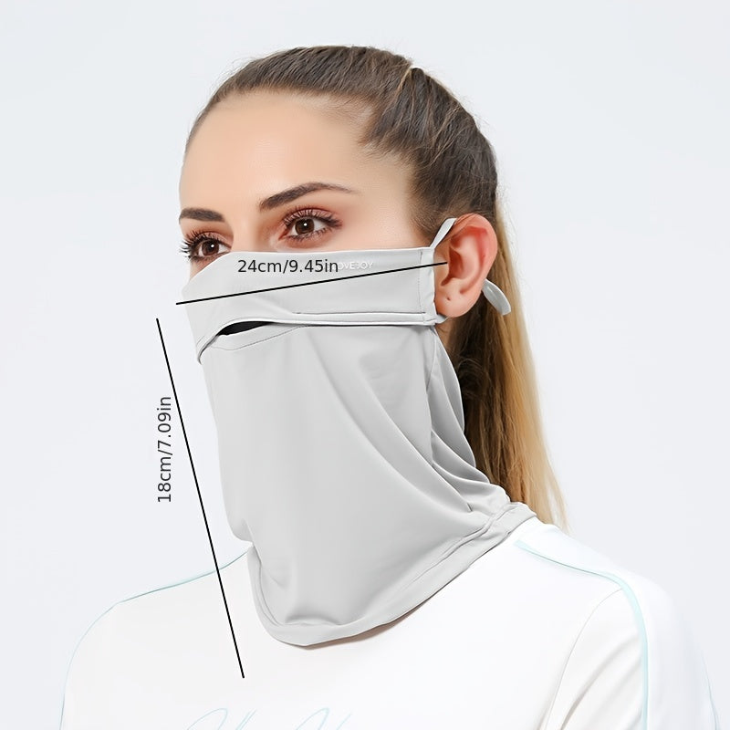 Summer Sunscreen Mask Outdoor Cycling Sunshade Uv Feeling Silk Scarf