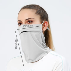Summer Sunscreen Mask Outdoor Cycling Sunshade Uv Feeling Silk Scarf