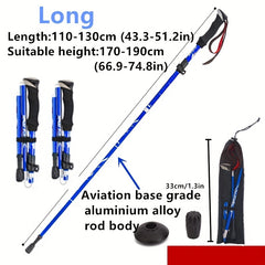 2pcs Lightweight Trekking Poles for Hiking Camping Outdoor Walking
