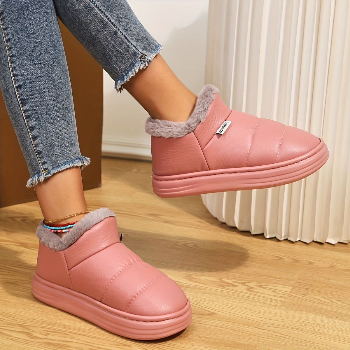 Women's Non-slip Snow Boots Winter Warm Ankle Boots