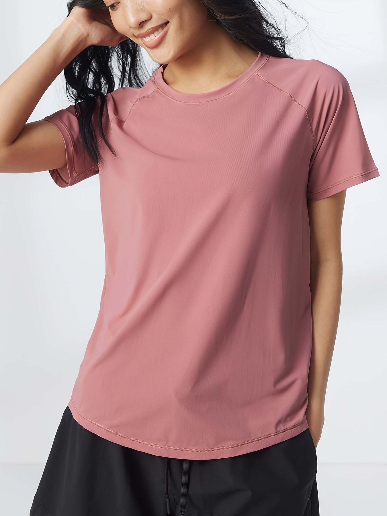 Mesh Short Sleeve Sports T Shirt Quick Dry Yoga Top Women's Activewear