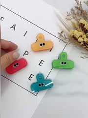 8pcs Transparent Acrylic Storage Clips for Office Stationery and Bookmarks
