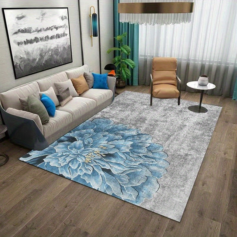 Non Shedding Floral Floor Mat for Modern Home Decor 62.99x78.74 Inches