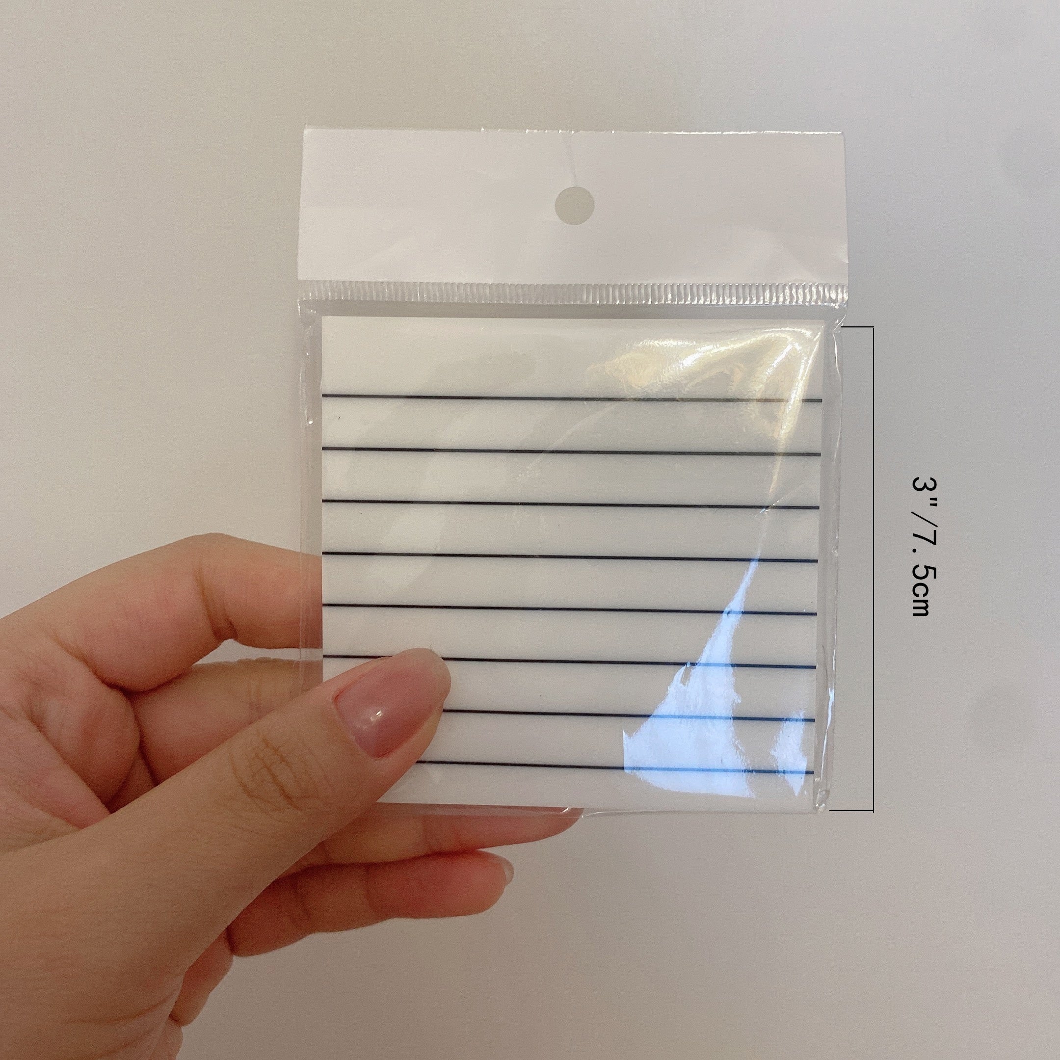4 Pack 7 X 7 Clear Sticky Notes Bright Self-adhesive Pad 50 Sheets