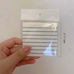 4 Pack 7 X 7 Clear Sticky Notes Bright Self-adhesive Pad 50 Sheets