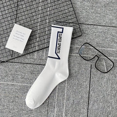 5 Pairs Men's Cotton Football Running Socks