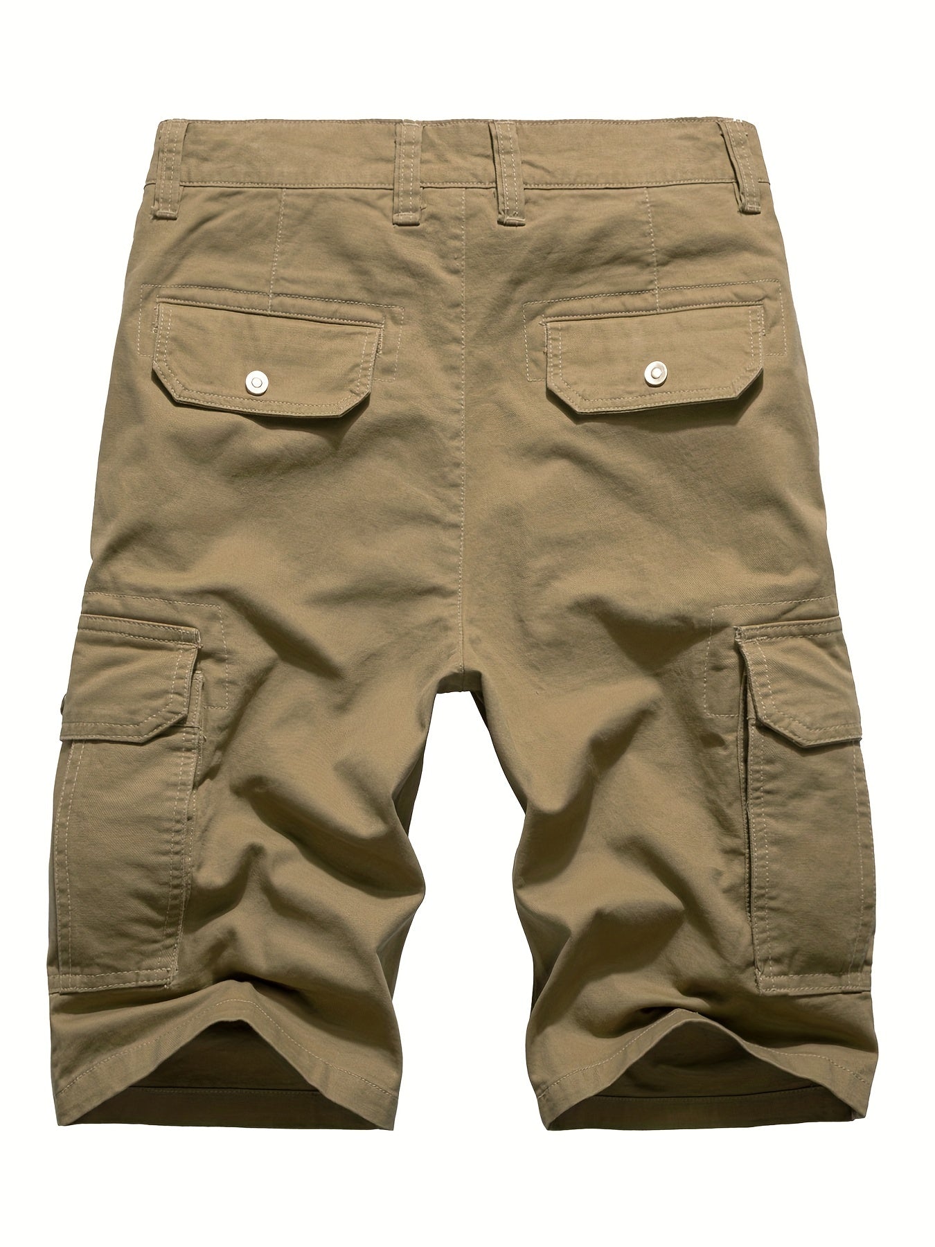 Casual Cotton Zip Up Cargo Shorts for Men