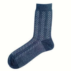 Men's Thick Wool Crew Socks, Winter Warm Velvet, Non-slip, Sweat-absorbent