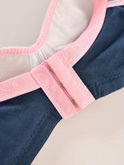 Plus Size Bra Women's Plus Molded Cup Bralette with Buckle