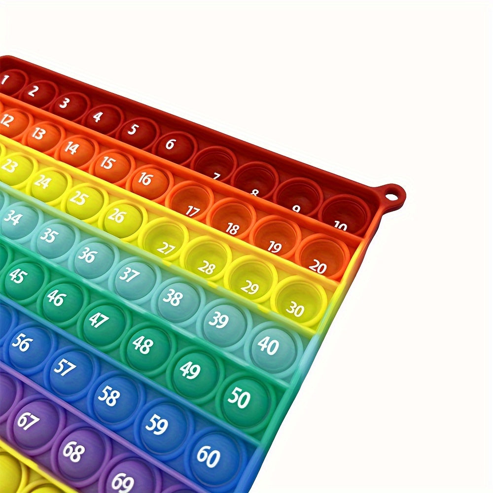100 Numbers Counting Math Learning Toys Rainbow Push Bubble Educational Toys