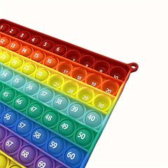 100 Numbers Counting Math Learning Toys Rainbow Push Bubble Educational Toys