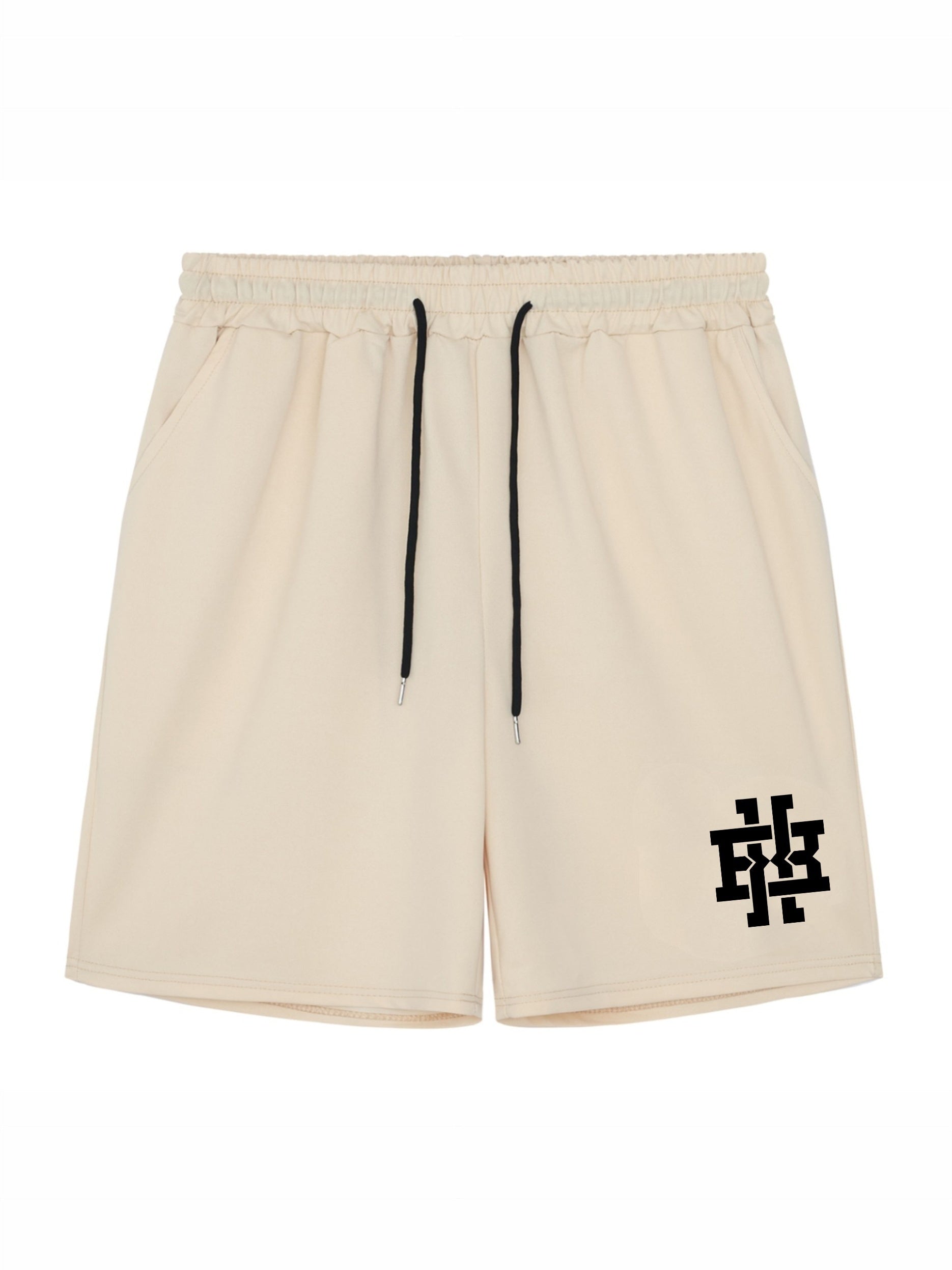 Geometric Pattern Comfy Shorts Mens Casual Stretch Elastic