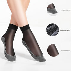 10 Pairs Women's Anti Slip Cotton Socks Sweat Absorbing Stretch Socks