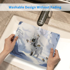 Small Horse Pattern Mouse Pad 20x24cm Home & Office Non-slip Rubber Gaming Mat
