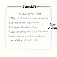 6pcs 7 TPU Transparent Repair Patches Inflatable Product Multifunctional Patch