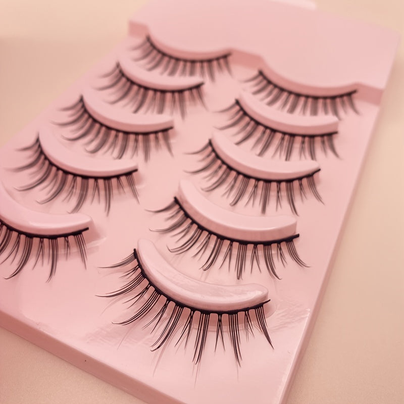 5 Pairs 3D Volume Faux Mink Wispy Fluffy Eyelashes