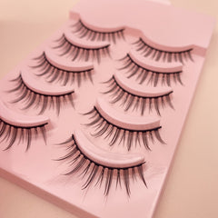 5 Pairs 3D Volume Faux Mink Wispy Fluffy Eyelashes