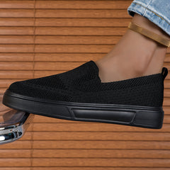Shallow Mouth Slip-On Sneakers for Women Mesh Breathable Sports and Casual Shoes