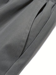 Men's Drawstring Cargo Pants Loose Jogger Pants
