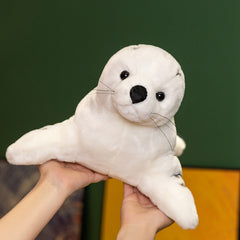 Seal Plush Toy Soft Animal Realistic Cartoon Ideal Gift