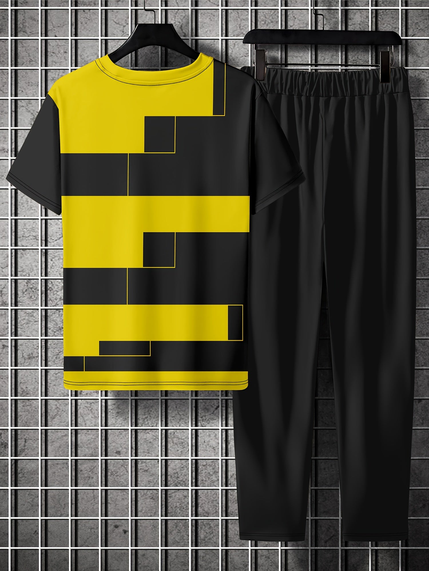 Men's Casual Loose T-Shirt & Sweatpants Set for Summer