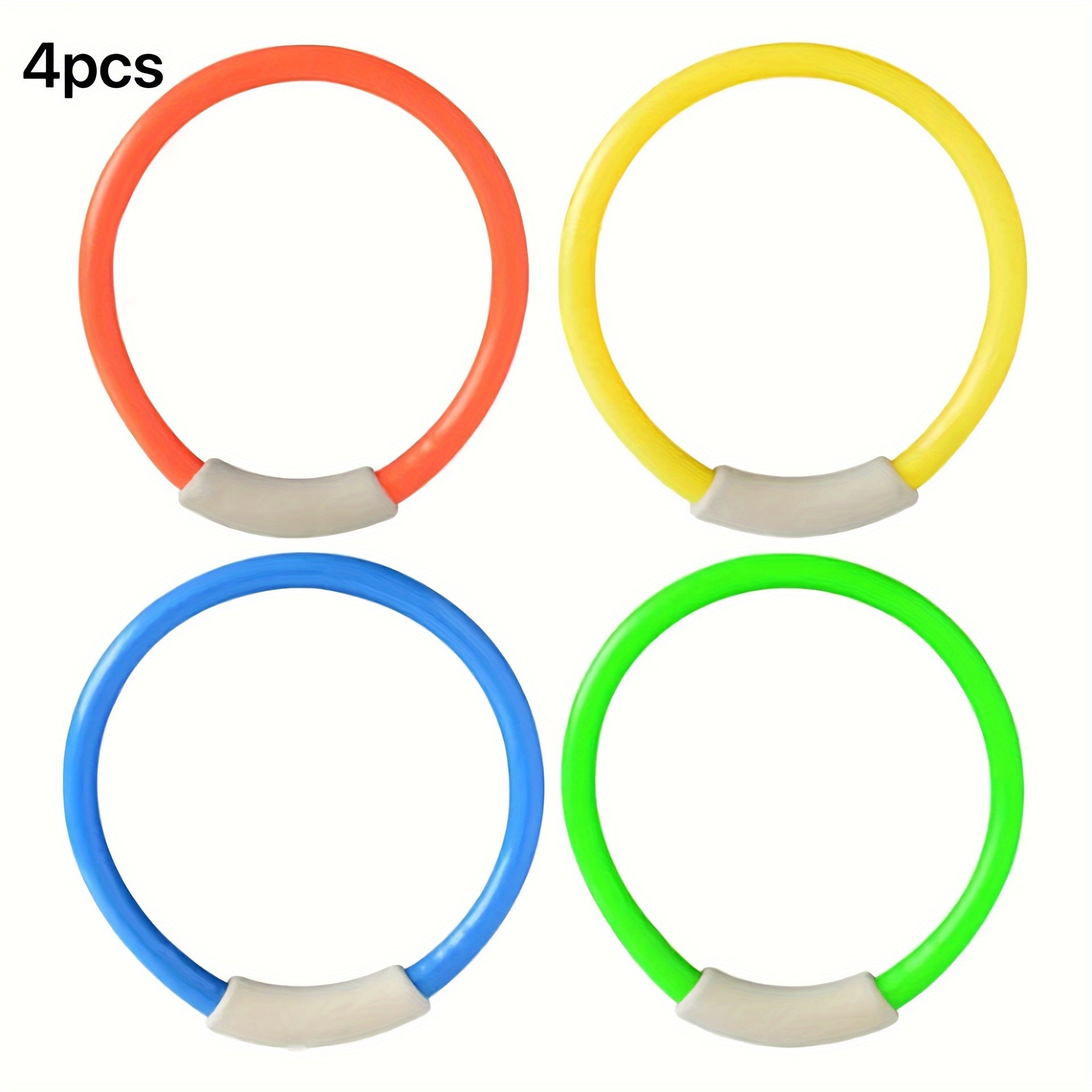4pcs Diving Rings for Pool Snorkeling Training Props