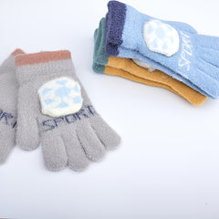 Kids Plush Knitted Warm Gloves for Autumn & Winter