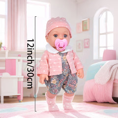 12 Inch Realistic Reborn Baby Doll with Accessories - Party Play Halloween Chris