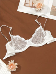 Sexy Bra Women's Plus Mesh Balconette Bra