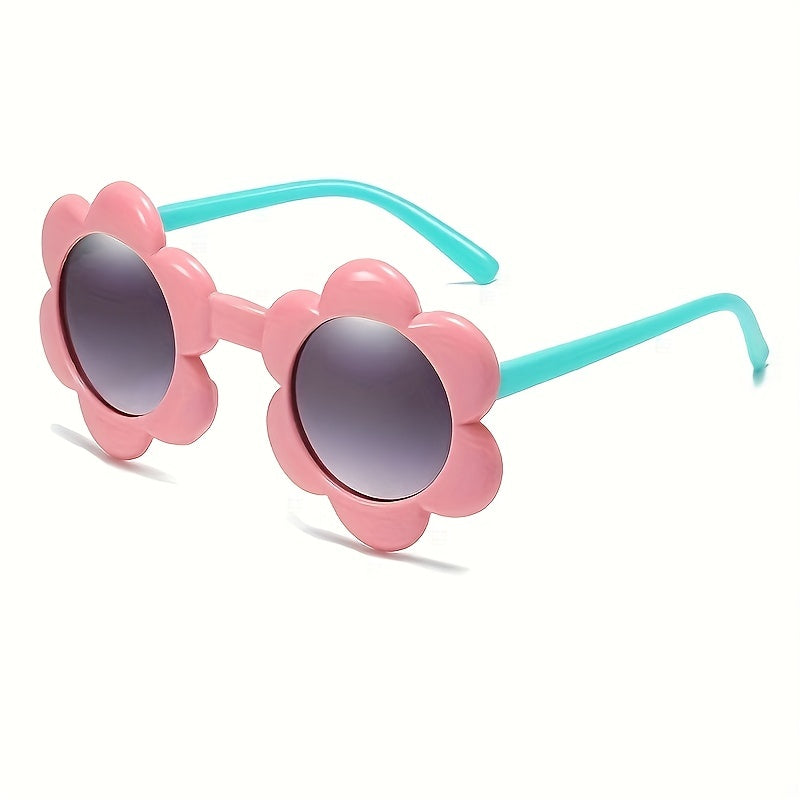 Flower Frame Sun Protection Sunglasses for Boys Girls Teens