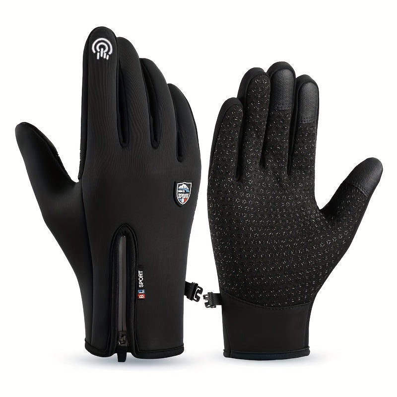 Cycling Outdoor Sports Gloves Velvet Windproof Waterproof Gloves