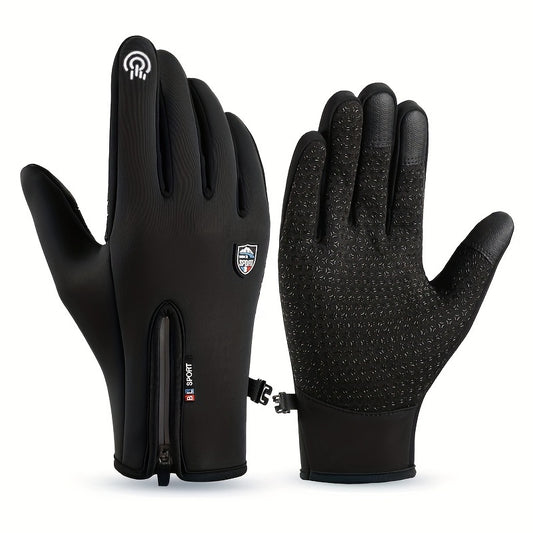 Cycling Outdoor Sports Gloves Velvet Windproof Waterproof Gloves