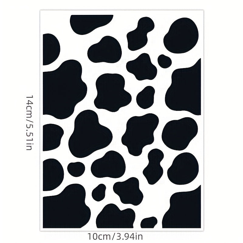 26pcs Cow Spot Pattern PVC Waterproof Stickers for Journal and Computer