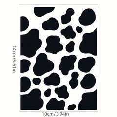 26pcs Cow Spot Pattern PVC Waterproof Stickers for Journal and Computer