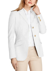 Solid Long Sleeve Work Office Blazer Women's Clothing