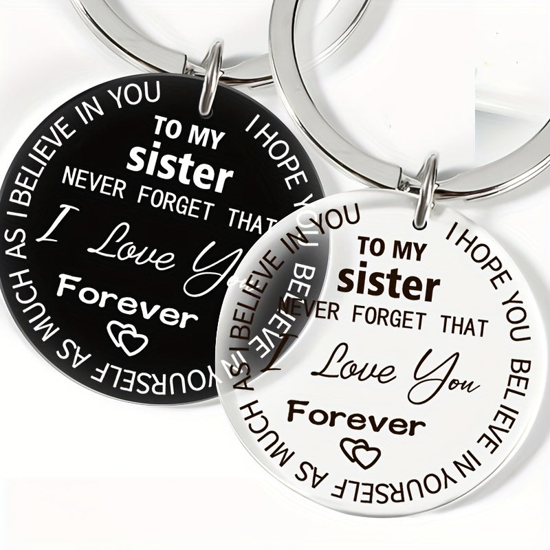 Sister Love Forever Acrylic Key Chain - From Brother