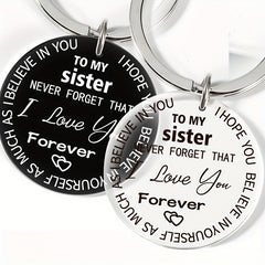 Sister Love Forever Acrylic Key Chain - From Brother
