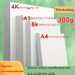 10pcs 20pcs 300g A3 A4 Dutch Cardboard for Painting Mark Pen Art Paper