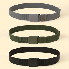 3pcs Nylon Belts Set for Men
